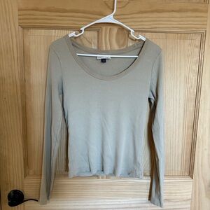 Universal Thread Beige Long Sleeve Top